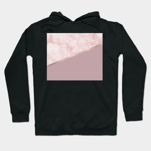 Marble on Blush Hoodie by RoseAesthetic